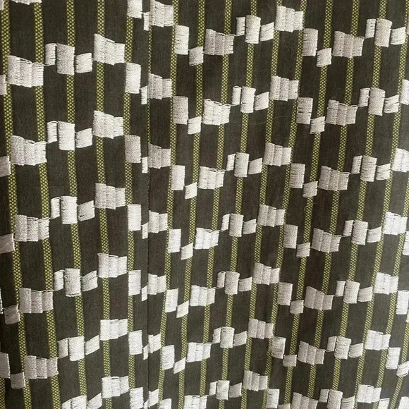 Evan Picone Vintage Blazer Olive Green Geometric Retro Pattern Loud Quirky Artsy - Picture 8 of 11